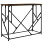 vidaXL Mesa consola madera de ingeniería roble ahumado 100x40x80 cm vidaXL Mesa consola madera de ingeniería roble ahumado 100x40x80 cm