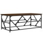vidaXL Mesa de centro madera contrachapada roble marrón 100x50x40 cm vidaXL Mesa de centro madera contrachapada roble marrón 100x50x40 cm