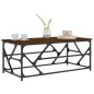 vidaXL Mesa de centro madera contrachapada roble marrón 100x50x40 cm vidaXL Mesa de centro madera contrachapada roble marrón 100x50x40 cm