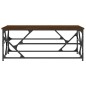 vidaXL Mesa de centro madera contrachapada roble marrón 100x50x40 cm vidaXL Mesa de centro madera contrachapada roble marrón 100x50x40 cm