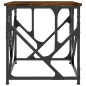 vidaXL Mesa de centro madera contrachapada roble ahumado 45x45x47,5 cm vidaXL Mesa de centro madera contrachapada roble ahumado 45x45x47,5 cm