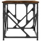 vidaXL Mesa de centro madera contrachapada roble ahumado 45x45x47,5 cm vidaXL Mesa de centro madera contrachapada roble ahumado 45x45x47,5 cm