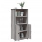 vidaXL Aparador alto madera contrachapada Sonoma gris 62x36x121,5 cm vidaXL Aparador alto madera contrachapada Sonoma gris 62x36x121,5 cm