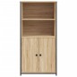 vidaXL Aparador alto madera contrachapada roble Sonoma 62x36x121,5 cm vidaXL Aparador alto madera contrachapada roble Sonoma 62x36x121,5 cm