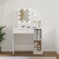 vidaXL Tocador con LED blanco 86,5x35x136 cm vidaXL Tocador con LED blanco 86,5x35x136 cm
