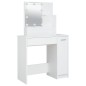 vidaXL Tocador con LED blanco 86,5x35x136 cm vidaXL Tocador con LED blanco 86,5x35x136 cm