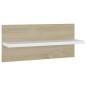 vidaXL Estantes de pared 4 uds blanco y roble Sonoma 40x11,5x18 cm vidaXL Estantes de pared 4 uds blanco y roble Sonoma 40x11,5x18 cm