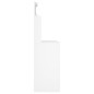 vidaXL Tocador con LED blanco brillante 96x40x142 cm