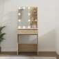 vidaXL Tocador con LED color roble Sonoma 60x40x140 cm vidaXL Tocador con LED color roble Sonoma 60x40x140 cm
