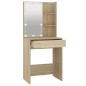 vidaXL Tocador con LED color roble Sonoma 60x40x140 cm vidaXL Tocador con LED color roble Sonoma 60x40x140 cm
