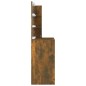 vidaXL Tocador con LED color roble ahumado 74,5x40x141 cm vidaXL Tocador con LED color roble ahumado 74,5x40x141 cm