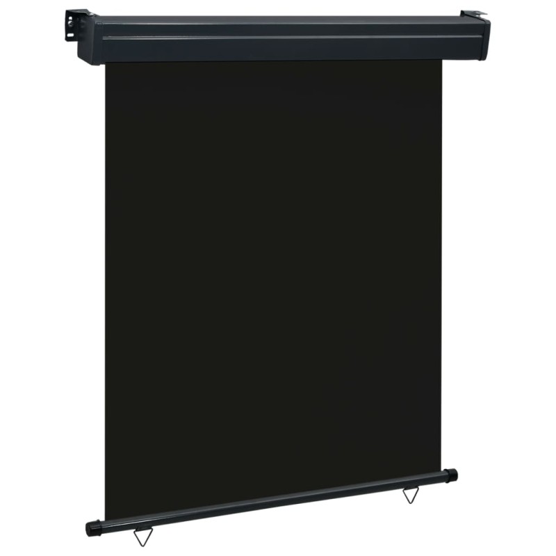 vidaXL Toldo lateral de balcón negro 140x250 cm vidaXL Toldo lateral de balcón negro 140x250 cm