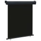 vidaXL Toldo lateral de balcón negro 140x250 cm vidaXL Toldo lateral de balcón negro 140x250 cm