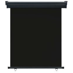 vidaXL Toldo lateral de balcón negro 140x250 cm