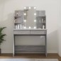 vidaXL Tocador con LED gris sonoma 96x40x142 cm vidaXL Tocador con LED gris sonoma 96x40x142 cm