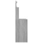 vidaXL Tocador con LED gris sonoma 96x40x142 cm vidaXL Tocador con LED gris sonoma 96x40x142 cm
