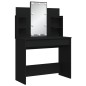 vidaXL Tocador con luces LED negro 96x40x142 cm vidaXL Tocador con luces LED negro 96x40x142 cm