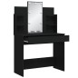 vidaXL Tocador con luces LED negro 96x40x142 cm vidaXL Tocador con luces LED negro 96x40x142 cm