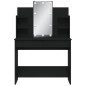 vidaXL Tocador con luces LED negro 96x40x142 cm vidaXL Tocador con luces LED negro 96x40x142 cm