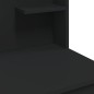 vidaXL Tocador con luces LED negro 96x40x142 cm vidaXL Tocador con luces LED negro 96x40x142 cm
