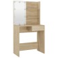vidaXL Set de tocador con LED madera contrachapada roble Sonoma vidaXL Set de tocador con LED madera contrachapada roble Sonoma