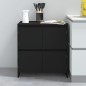 vidaXL Aparador de madera contrachapada negro 70x41x75 cm vidaXL Aparador de madera contrachapada negro 70x41x75 cm