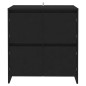 vidaXL Aparador de madera contrachapada negro 70x41x75 cm vidaXL Aparador de madera contrachapada negro 70x41x75 cm