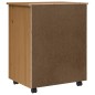 vidaXL Cajonera con ruedas MOSS madera maciza pino marrón miel vidaXL Cajonera con ruedas MOSS madera maciza pino marrón miel