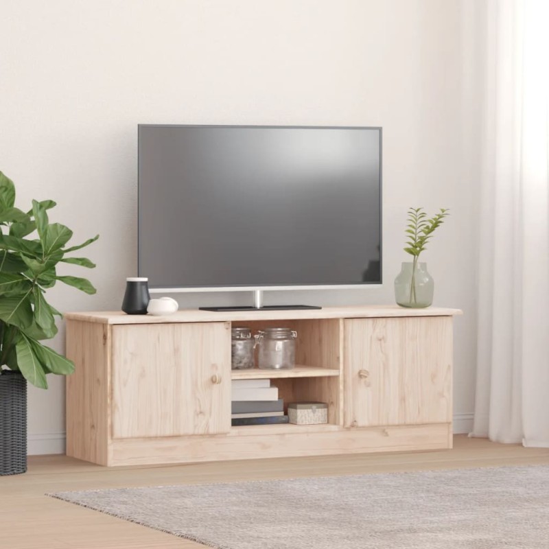 vidaXL Mueble de TV ALTA madera maciza de pino 112x35x41 cm vidaXL Mueble de TV ALTA madera maciza de pino 112x35x41 cm