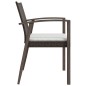 vidaXL Sillas jardín cojines 2 uds ratán sintético marrón 56,5x57x83cm vidaXL Sillas jardín cojines 2 uds ratán sintético marrón 56,5x57x83cm