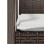 vidaXL Sillas jardín cojines 2 uds ratán sintético marrón 56,5x57x83cm vidaXL Sillas jardín cojines 2 uds ratán sintético marrón 56,5x57x83cm