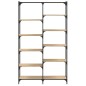 vidaXL Estantería hierro madera ingeniería roble Sonoma 100x32x170 cm