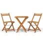 vidaXL Muebles cafetería plegables 3 pzas madera maciza acacia vidaXL Muebles cafetería plegables 3 pzas madera maciza acacia