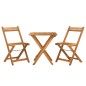 vidaXL Muebles cafetería plegables 3 pzas madera maciza acacia vidaXL Muebles cafetería plegables 3 pzas madera maciza acacia