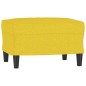 vidaXL Reposapiés de tela amarillo claro 60x50x41 cm vidaXL Reposapiés de tela amarillo claro 60x50x41 cm
