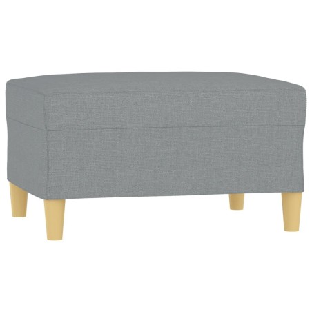 vidaXL Reposapiés de tela gris claro 70x55x41 cm