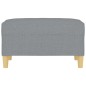 vidaXL Reposapiés de tela gris claro 70x55x41 cm vidaXL Reposapiés de tela gris claro 70x55x41 cm