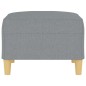 vidaXL Reposapiés de tela gris claro 70x55x41 cm vidaXL Reposapiés de tela gris claro 70x55x41 cm