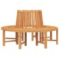 vidaXL Bancos de árbol semicirculares 2 uds madera maciza teca Ø160 cm vidaXL Bancos de árbol semicirculares 2 uds madera maciza teca Ø160 cm