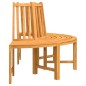 vidaXL Bancos de árbol semicirculares 2 uds madera maciza teca Ø160 cm vidaXL Bancos de árbol semicirculares 2 uds madera maciza teca Ø160 cm