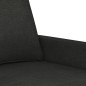 vidaXL Sofá de 3 plazas de tela negro 180 cm