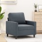 vidaXL Sillón de terciopelo gris oscuro 60 cm vidaXL Sillón de terciopelo gris oscuro 60 cm
