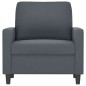 vidaXL Sillón de terciopelo gris oscuro 60 cm vidaXL Sillón de terciopelo gris oscuro 60 cm