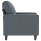 vidaXL Sillón de terciopelo gris oscuro 60 cm vidaXL Sillón de terciopelo gris oscuro 60 cm