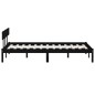 vidaXL Estructura de cama de madera maciza de pino negro 140x190 cm vidaXL Estructura de cama de madera maciza de pino negro 140x190 cm