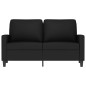 vidaXL Sofá de 2 plazas terciopelo negro 120 cm vidaXL Sofá de 2 plazas terciopelo negro 120 cm