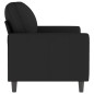 vidaXL Sofá de 2 plazas terciopelo negro 120 cm vidaXL Sofá de 2 plazas terciopelo negro 120 cm