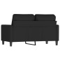 vidaXL Sofá de 2 plazas terciopelo negro 120 cm vidaXL Sofá de 2 plazas terciopelo negro 120 cm