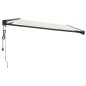vidaXL Toldo retráctil aluminio y tela color crema 4,5x3 m vidaXL Toldo retráctil aluminio y tela color crema 4,5x3 m