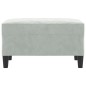 vidaXL Reposapiés de terciopelo gris claro 70x55x41 cm vidaXL Reposapiés de terciopelo gris claro 70x55x41 cm